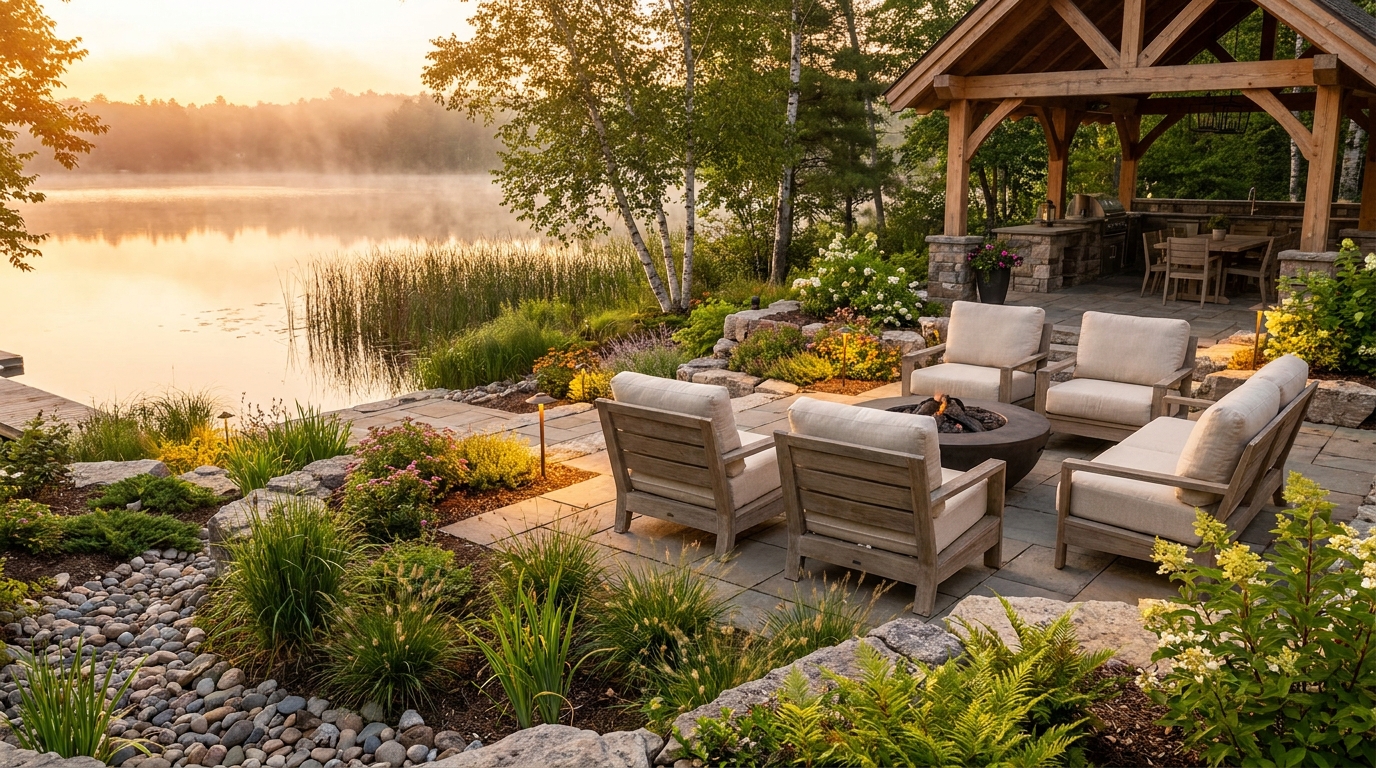 Creating Your Dream Waterfront Outdoor Space: A Guide to Relaxation, Beauty, and Resilient Design
