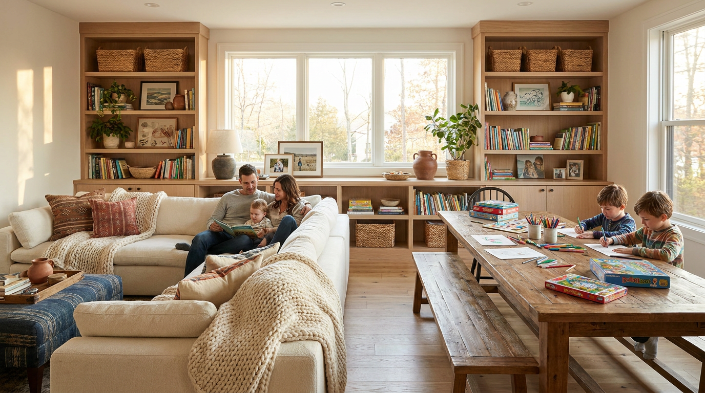 Creating Inviting Family Activity Spaces in Your Home for Connection, Comfort, and Everyday Joy