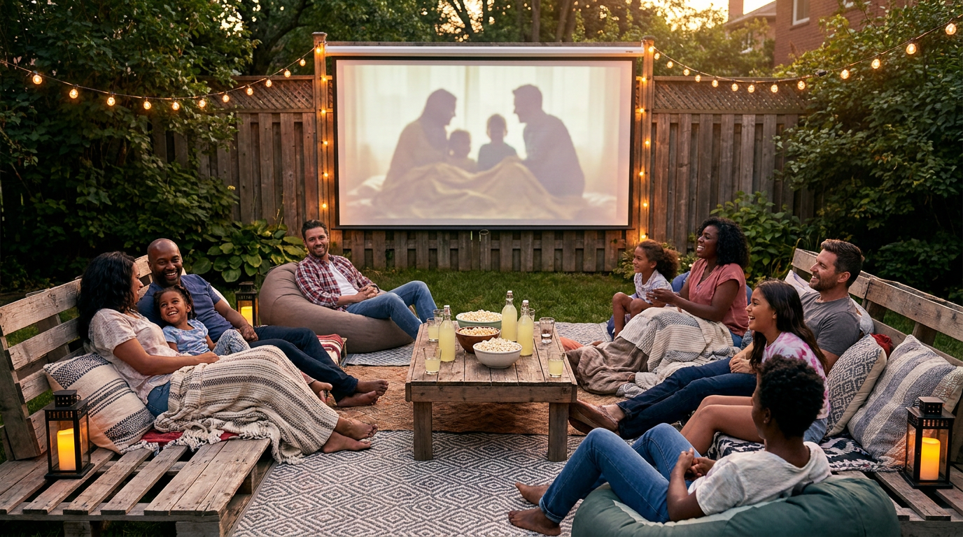 Transform Your Backyard with an Outdoor Cinema: How to Create Movie Nights Under the Stars